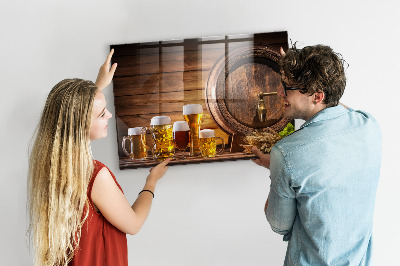 Magnetic board for wall Beer barrel