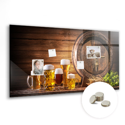 Magnetic board for wall Beer barrel