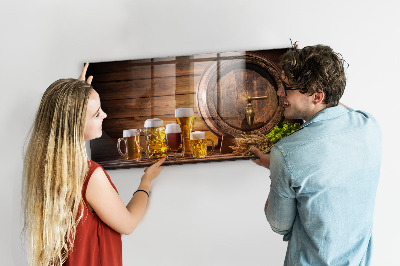 Magnetic board for wall Beer barrel