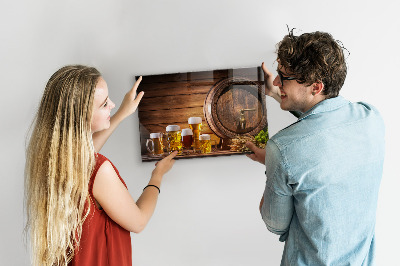 Magnetic board for wall Beer barrel