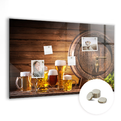 Magnetic board for wall Beer barrel