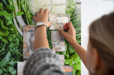 Magnetic board for wall Green vegetables