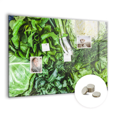 Magnetic board for wall Green vegetables