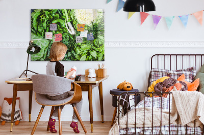 Magnetic board for wall Green vegetables