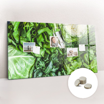 Magnetic board for wall Green vegetables