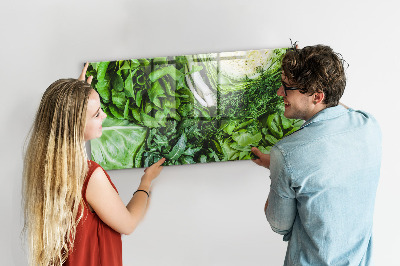 Magnetic board for wall Green vegetables