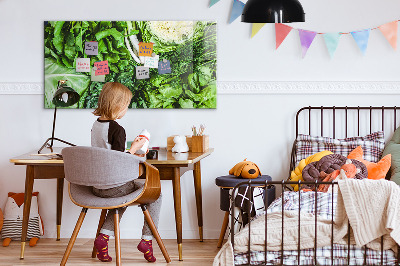 Magnetic board for wall Green vegetables