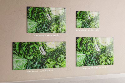 Magnetic board for wall Green vegetables