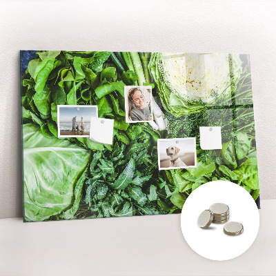 Magnetic board for wall Green vegetables