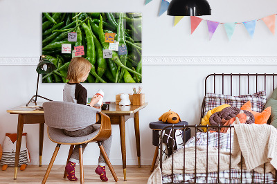 Magnetic board for wall Green peppers