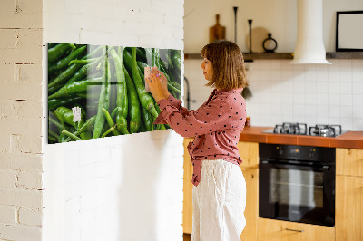 Magnetic board for wall Green peppers