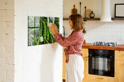 Magnetic board for wall Green peppers