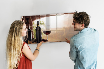 Magnetic board for wall Bottles of wine