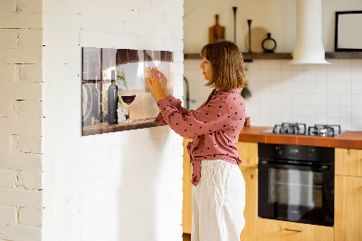 Magnetic board for wall Bottles of wine