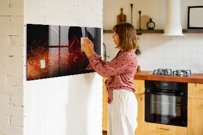 Magnetic board for wall Chili Peppers