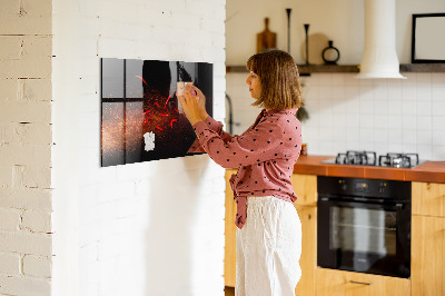 Magnetic board for wall Chili Peppers