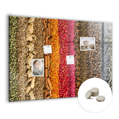 Magnetic board for wall Rows of spices