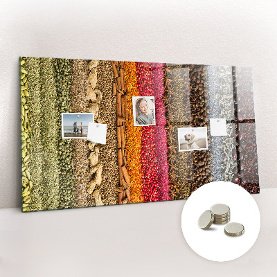 Magnetic board for wall Rows of spices