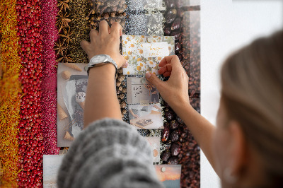 Magnetic board for wall Rows of spices