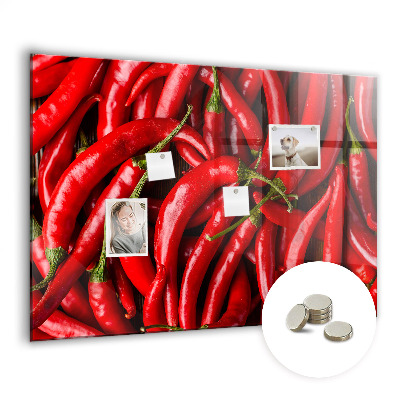 Magnetic board for wall Hot peppers