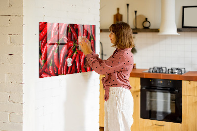 Magnetic board for wall Hot peppers