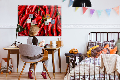 Magnetic board for wall Hot peppers