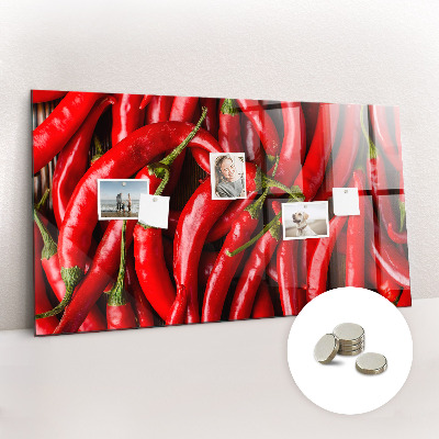 Magnetic board for wall Hot peppers