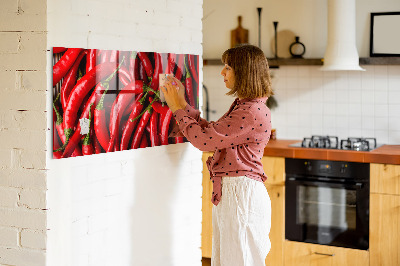 Magnetic board for wall Hot peppers