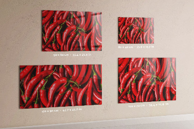 Magnetic board for wall Hot peppers