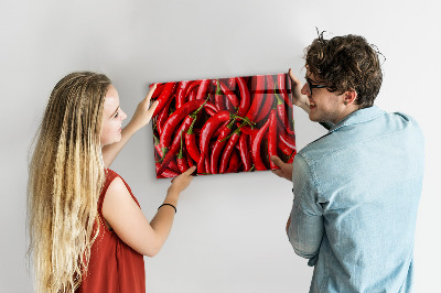 Magnetic board for wall Hot peppers