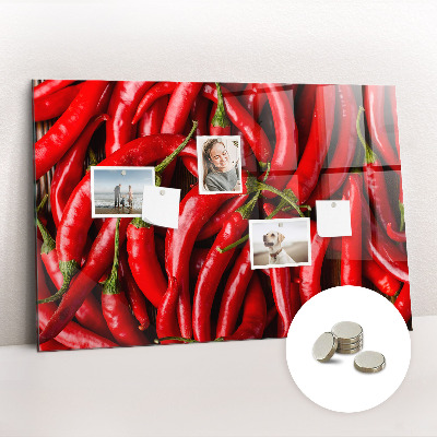 Magnetic board for wall Hot peppers