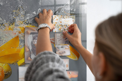 Magnetic board for wall Citruses in water