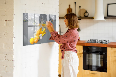 Magnetic board for wall Citruses in water