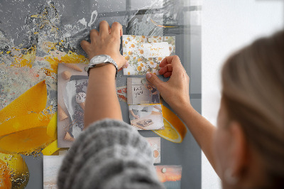 Magnetic board for wall Citruses in water