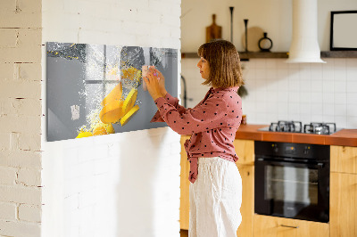 Magnetic board for wall Citruses in water