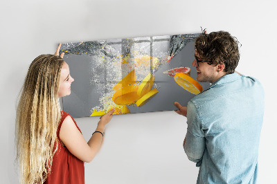 Magnetic board for wall Citruses in water