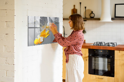 Magnetic board for wall Citruses in water