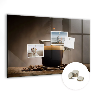 Magnetic board for wall Cup of coffee