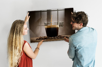 Magnetic board for wall Cup of coffee