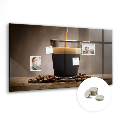 Magnetic board for wall Cup of coffee