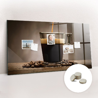 Magnetic board for wall Cup of coffee