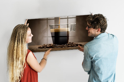 Magnetic board for wall Cup of coffee