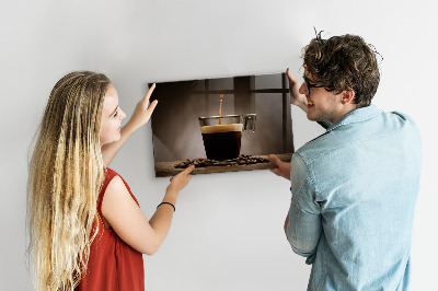 Magnetic board for wall Cup of coffee