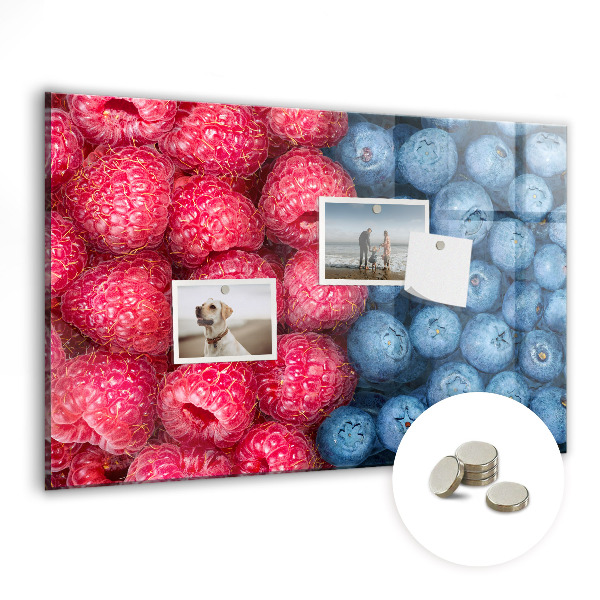 Magnetic board for wall Berries and raspberries