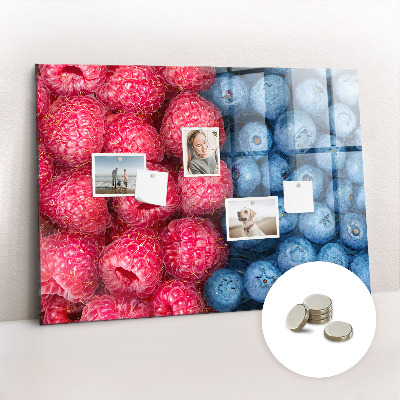 Magnetic board for wall Berries and raspberries