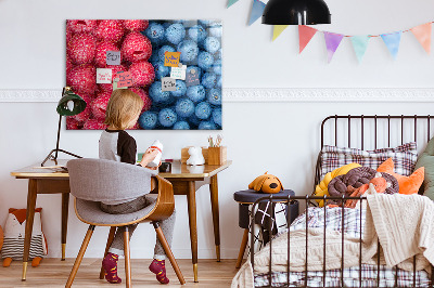 Magnetic board for wall Berries and raspberries