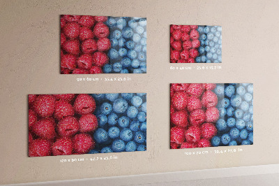 Magnetic board for wall Berries and raspberries