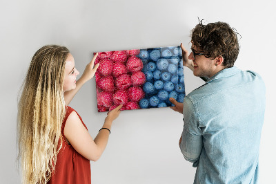 Magnetic board for wall Berries and raspberries