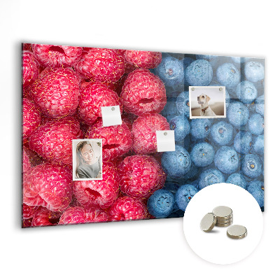 Magnetic board for wall Berries and raspberries