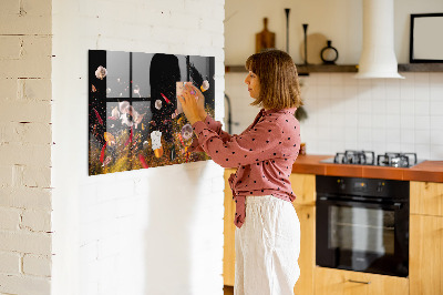 Magnetic board for wall Vegetables